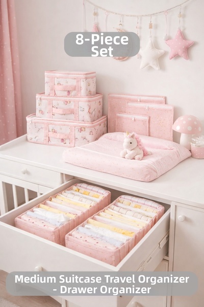 PONÇİK BEBEK حقيبة سفر منظمة للتنظيم داخل الحقائب، حقيبة ولادة منظمة، ومنظم أ...