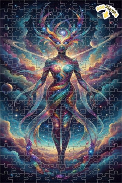 Teona Ahşap لغز خشبي مؤطر بطبقتين بمظهر الطلاء الزيتي من كوزميك إنيرجي كرياتو...