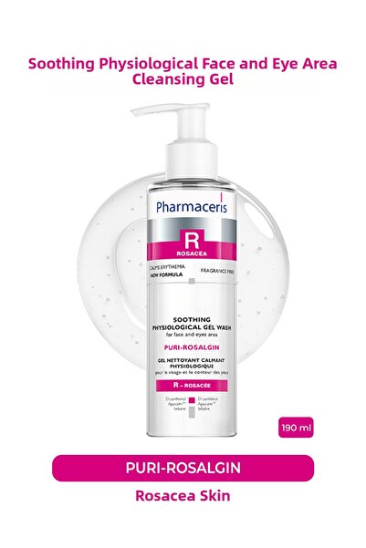 Pharmaceris بورى-روزالجين |   جل تنظيف مهدئ للوجه والعينين (190 مل)