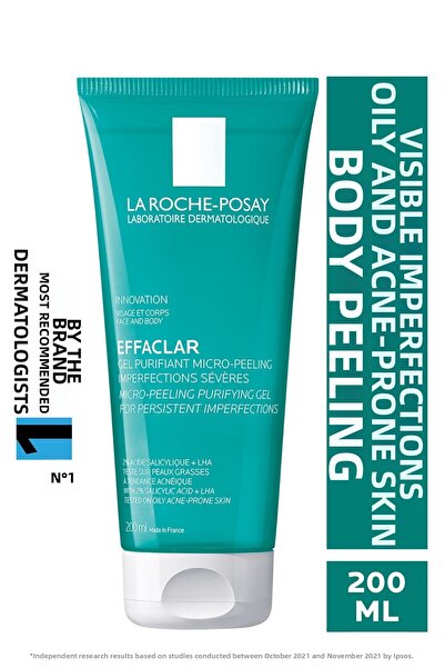 La Roche Posay Effaclar Μικρο-απολεπιστικό Καθαριστικό Τζελ 200 ml - Για δέρμ...
