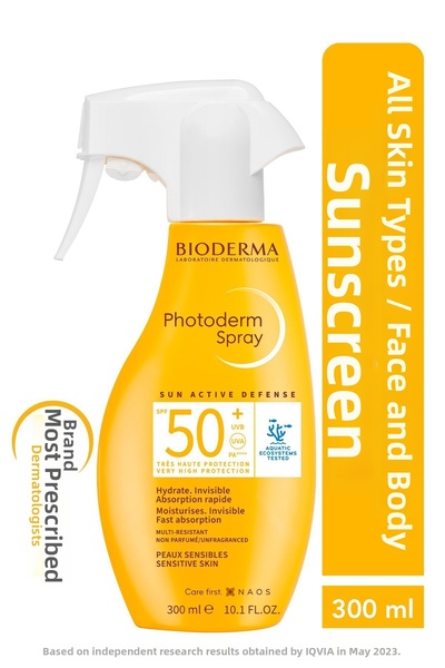 Bioderma Photoderm Spray Spf50+ Family Size Spray Form High Protection Sunscr...