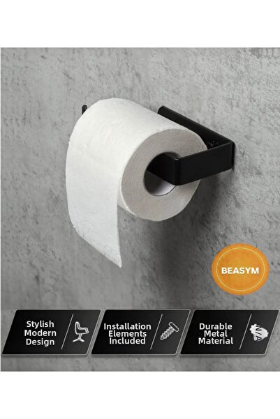 3art Metal حامل مناديل المرحاض المزخرف - شماعة الحمام اللاصقة، حامل المناديل