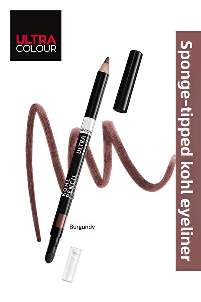 AVON Ultra Color Kohl Eye Pencil with Sponge Tip - Burgundy
