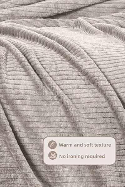Elart Anna Blanket Double Wellsoft (180X220 cm) Stone