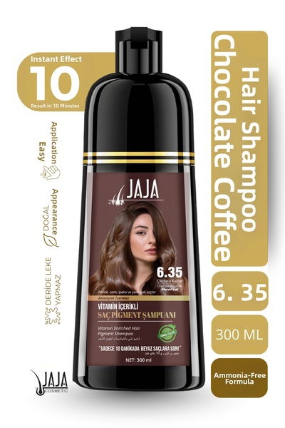 Jaja Chocolate Brown Hair Pigment Shampoo 6.35 |   300 ml & Contains Vitamins
