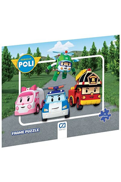 CA Games Robocar Poli Licensed 35 Piece Framed 34X24Cm Children's Puzzle Seri...