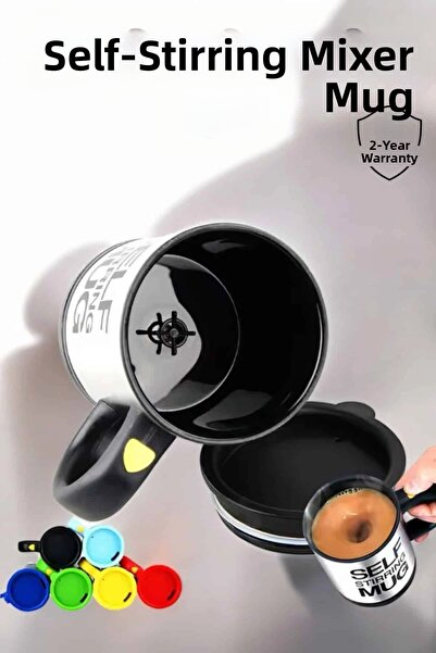 shopwave Written Mug Self Stirring Mixer Mug Thermos Cup