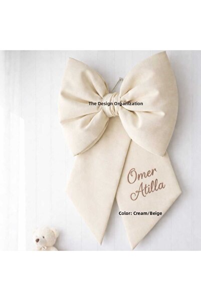 s'he design organizasyon Embroidered Name Ready-Made Bow Door/Wall Decoration...