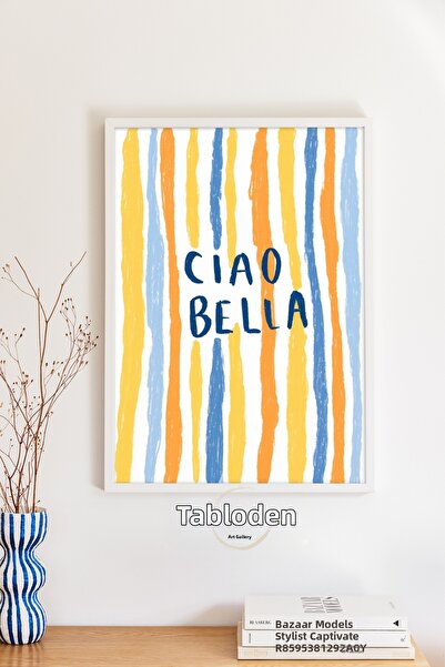 tablodea Ciao Bella Tablou de bucătărie în stil italian scris TD Decor elegan...
