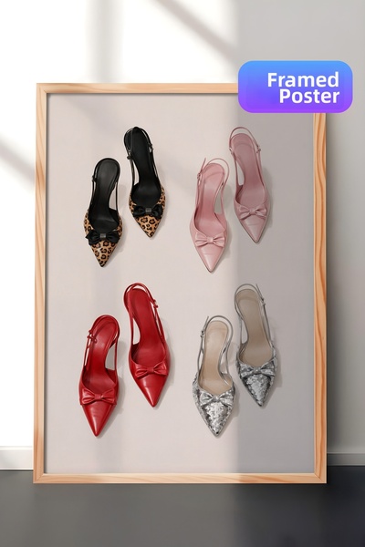 Zestia Tablou de perete cu ramă din lemn, leopard, roz, roșu și argintiu, dec...