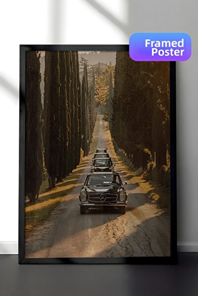 Zestia Pictură murală înrămată în negru, decor clasic pentru camera de zi cu ...