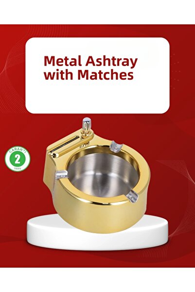 ARMÜZ Scrumieră metalică cu design elegant și sistem de aprindere ascuns