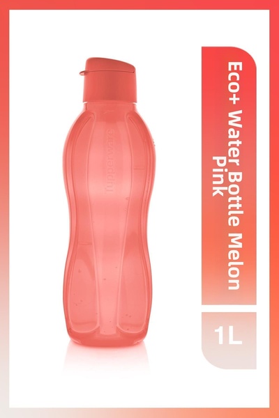 Tupperware Eco+ Bottle Drinker Easy Lid 1L Watermelon Pink