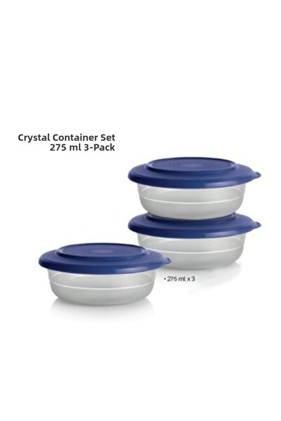 Tupperware Crystal Bowl Storage Set 275 ml Set of 3