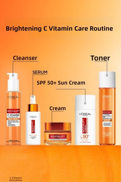 L'Oreal Paris Revitalift Vitamin C Anti-Pore Appearance Peeling Effect Tonic 180ml