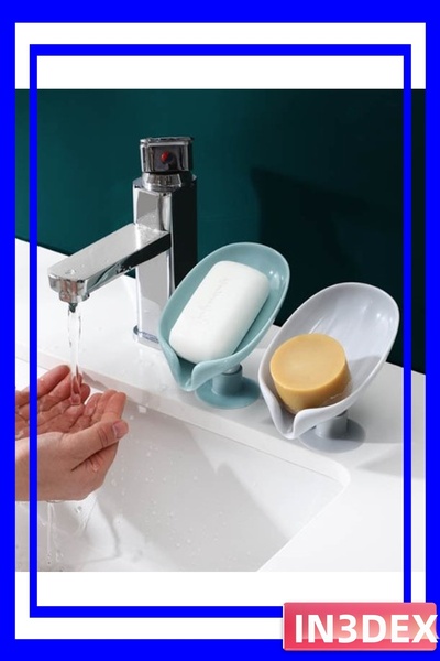 İN3DEX Self-Draining Soap Dispenser with Suction Cup for Bathroom and Kitchen