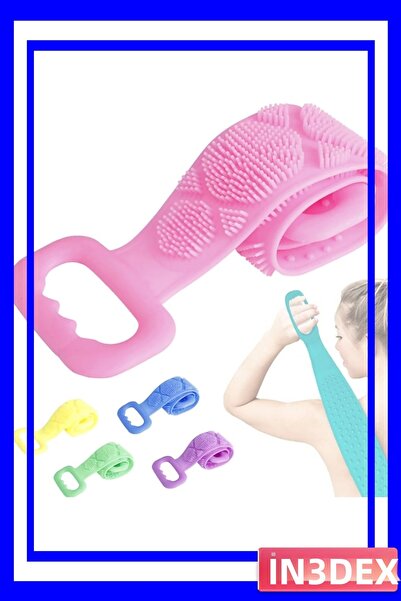 İN3DEX فرشاة ظهر مزدوجة الجوانب بطول 70 سم للتنظيف العميق