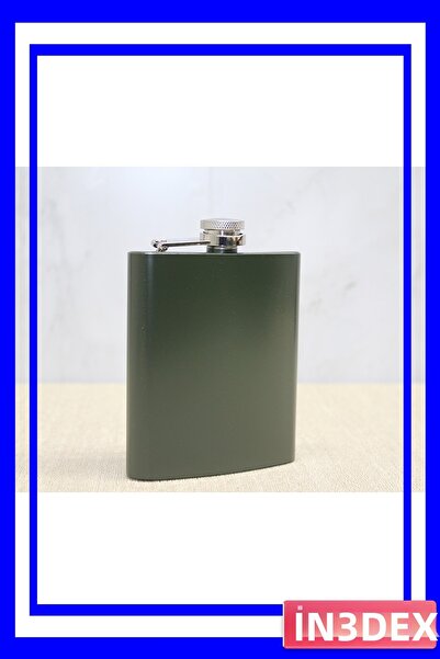 İN3DEX Stainless Steel Travel Flask 207ml Khaki Color