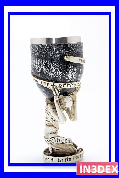 İN3DEX Stainless Steel Beverage Cup with Skeleton Figure