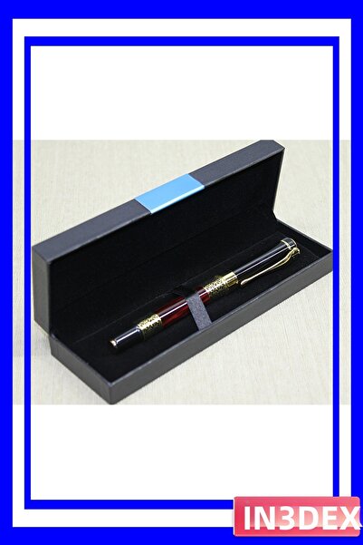 İN3DEX قلم حبر جاف مفرد في علبة، هيكل معدني متين