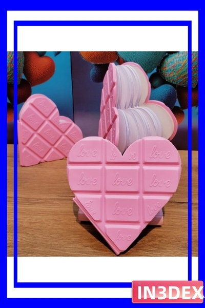 İN3DEX دفتر ملاحظات بتصميم قلب معطر، 100 صفحة، لون وردي