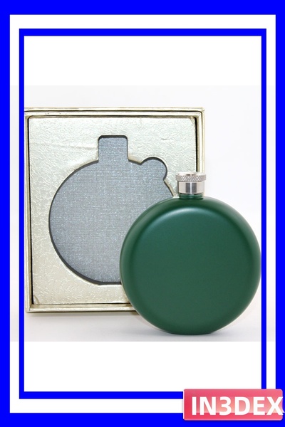 İN3DEX Compact Round Design 150ml Green Water Bottle