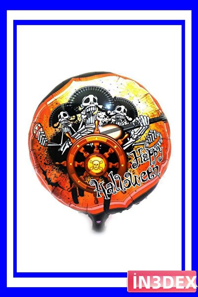 İN3DEX بالون من الفويل بتصميم القراصنة لتزيين حفلات الهالوين
