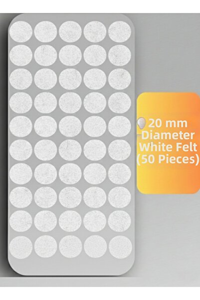 almital mobilya aksesuarları furniture accessories Diameter 20 mm 50 Pack Whi...