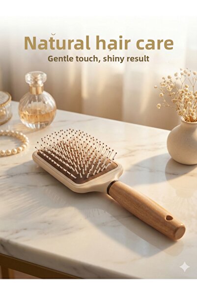 Hagen Επαγγελματική βούρτσα μαλλιών με φαρδύ στόμα Λευκή βούρτσα μαλλιών με χ...