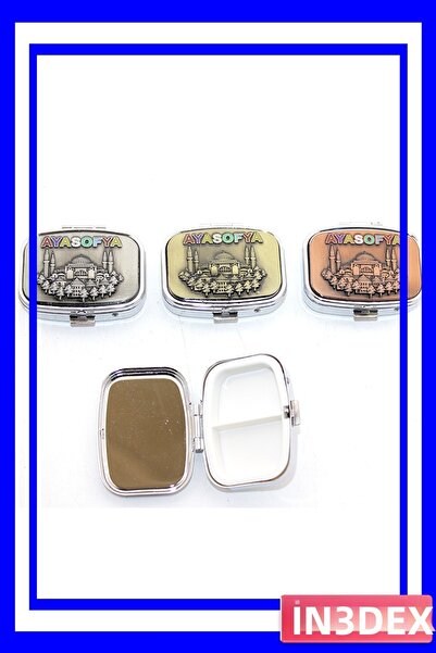 İN3DEX Hagia Sophia Patterned Traditional Snuff Box 5.5 cm