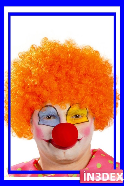 İN3DEX مجموعة إكسسوارات الحفلات من الشعر المستعار الأفرو المجعد والأنف الاصطناعي