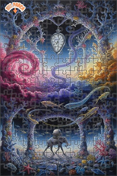 Teona Ahşap لغز خشبي مؤطر ذو طابقين من سيريلستيت فيل فيدز رويفر، 150 قطعة، مق...