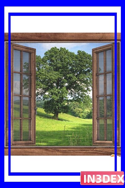 İN3DEX شبكة حماية من الحشرات ذات جناح مزدوج لاصقة للنوافذ والأبواب