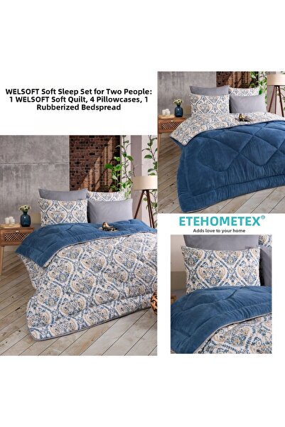 ETE HOMETEX Double Person Welsoft Sleeping Set