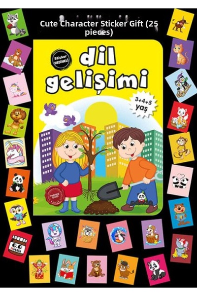 TREND 3+4+5 Years Old Language Development with Stickers