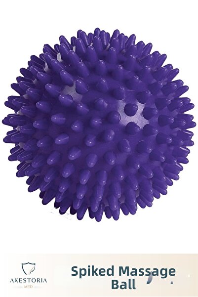 Akestoria Med كرة تدليك مزودة بنتوءات، محفزة للحواس، لتدريب عضلات الجسم، كرة ...