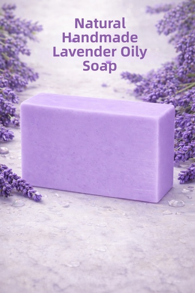 Lavandula صابون طبيعي مصنوع يدويًا بزيت اللافندر واللوز