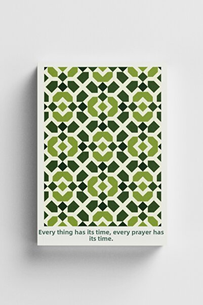 Bi Dünya Haber Every Prayer Has a Time Islamic Notebook (Ayatul Kursi and Had...