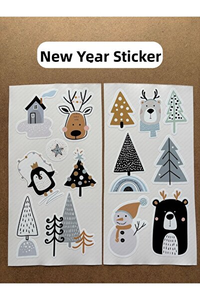 hdsticker عيد الميلاد السنة الجديدة عيد الميلاد تحت عنوان 14 قطعة جدار غرفة ا...