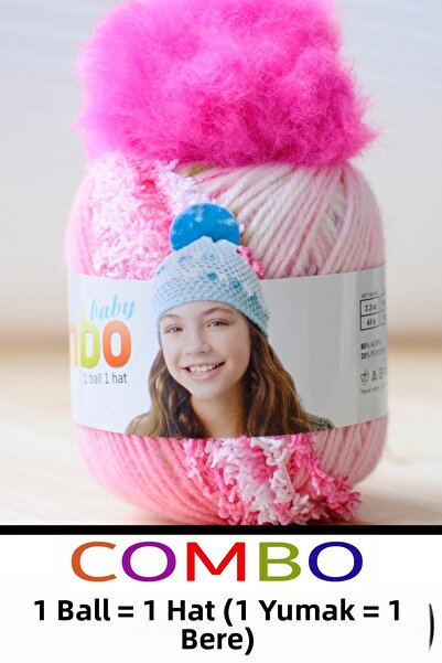 Diva İplik Combo 10 - (Outlet) - Export Surplus Pom-Pom Gift Beanie Cap (1 Ba...