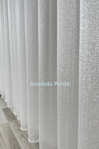 istper Sparkling Striped Tulle Curtain Ecru |   Canadian Weaving |   1/3 Dens...