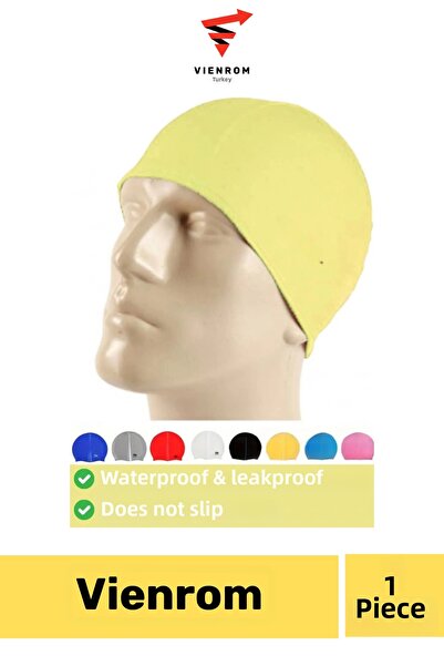 Vienrom # Swimming Cap Pool Sea Silicone Swimmer Elastic Waterproof Leakproof...