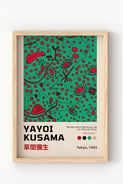 MIOVI WORKS Infinitul Roșu – Yayoi Kusama |   Tablou cu poster pentru decorar...