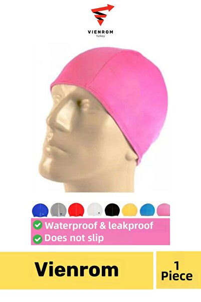 Vienrom # Swimming Cap Pool Sea Silicone Swimmer Elastic Waterproof Leakproof...