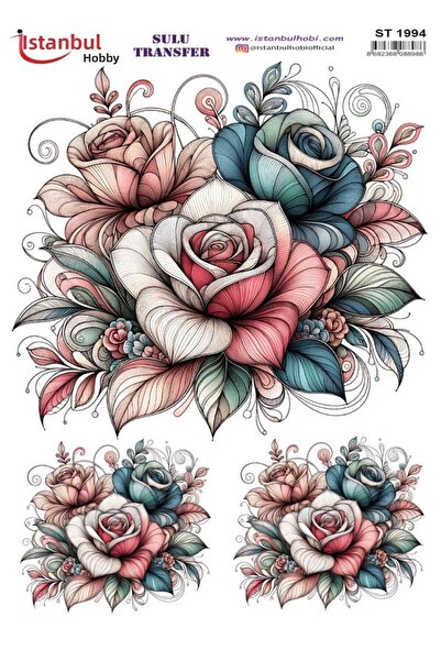 İstanbul Hobi Water Transfer Paper 25X35Cm St-1994