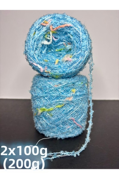 Ana&Kuzusu İplik Тюркоазена книжка (2-слойна), многоцветна дебела прежда (3-с...