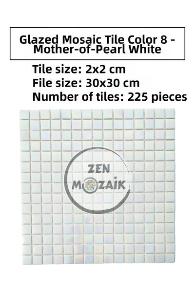Zen Mozaik Glass Mosaic Tile with Mesh for Your Artistic Mosaic Works - Mosai...