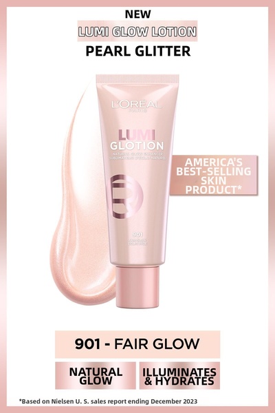 L'Oreal Paris Glotion All-in-one Natural Glow 901 - Fair Glow 40 ml Highlight...