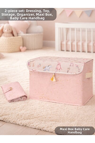 PONÇİK BEBEK Baby Maxi Box Laundry Toy Storage Collection Box - Baby Care Com...