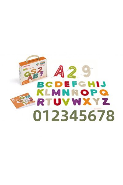 Miniland Vzdělávací hra pro vkládání ekologických písmen a čísel